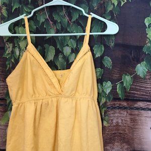 ☀️Yellow Empire Waist Dress
